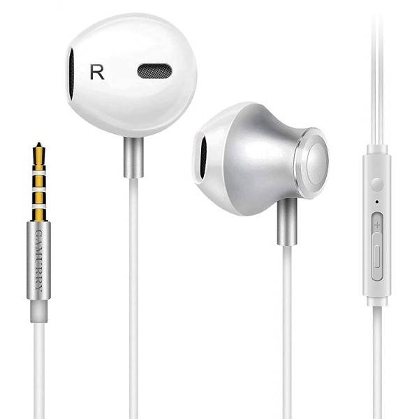 Headphones with Microphone Jack 3&comma;5 mm White (Refurbished C)